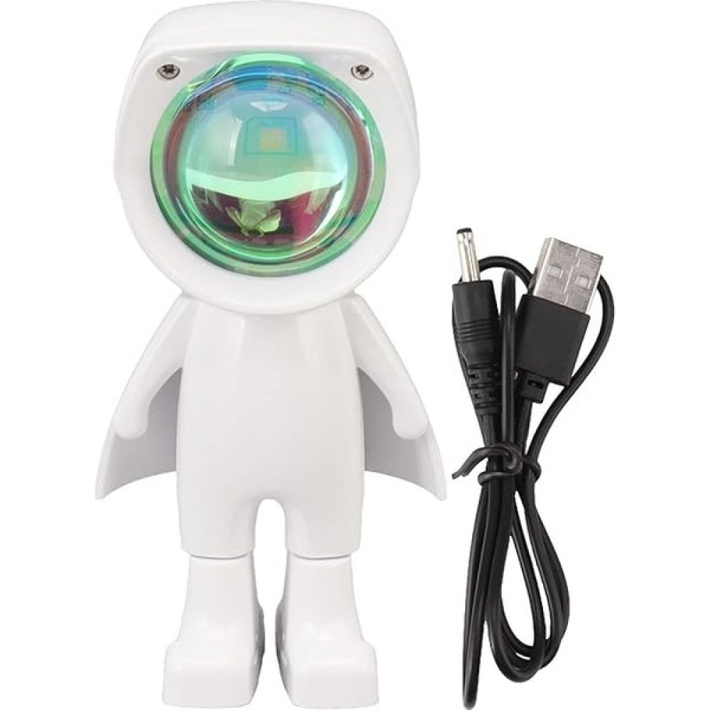 Mr Astronot Robot Gece Lambası, Sarı Işık Kaynağı, Kafa Dokunmatik Anahtarı, USB Şarj Edilebilir, 360 Derece Serbest Dönüş, LED Masa Lambası, Yatak... Masa Lambası Fiyatı