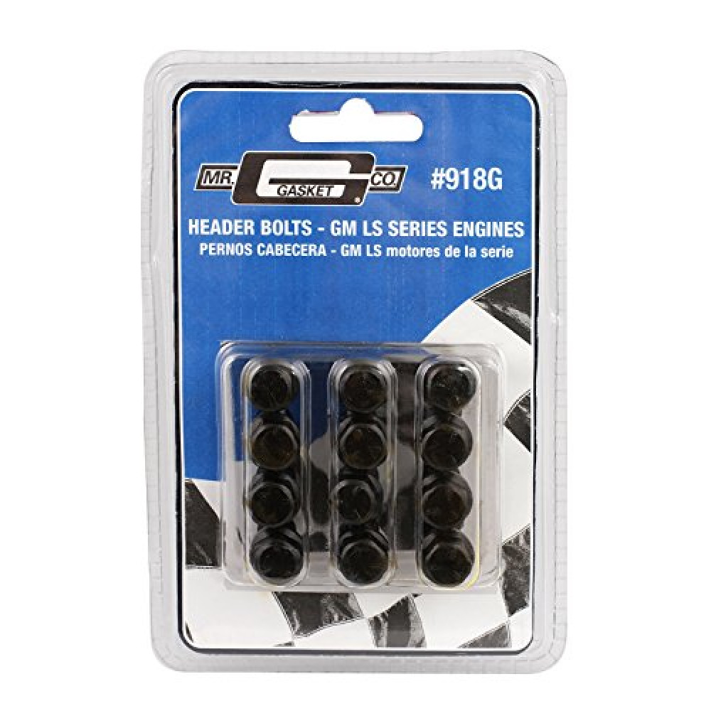 Mr. Gasket 918G Metric Header Bolt, (Set of 12)
