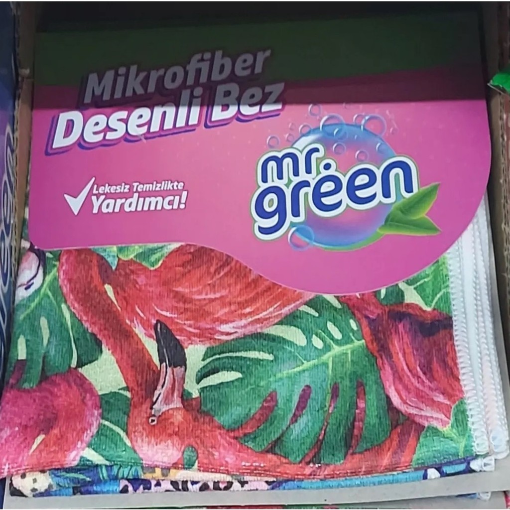 Mr. Green Desenli Mikrofiber Temizlik Bezi 3 Lü 2 Paket Deterjan ve Temizlik Ürünleri Fiyatı