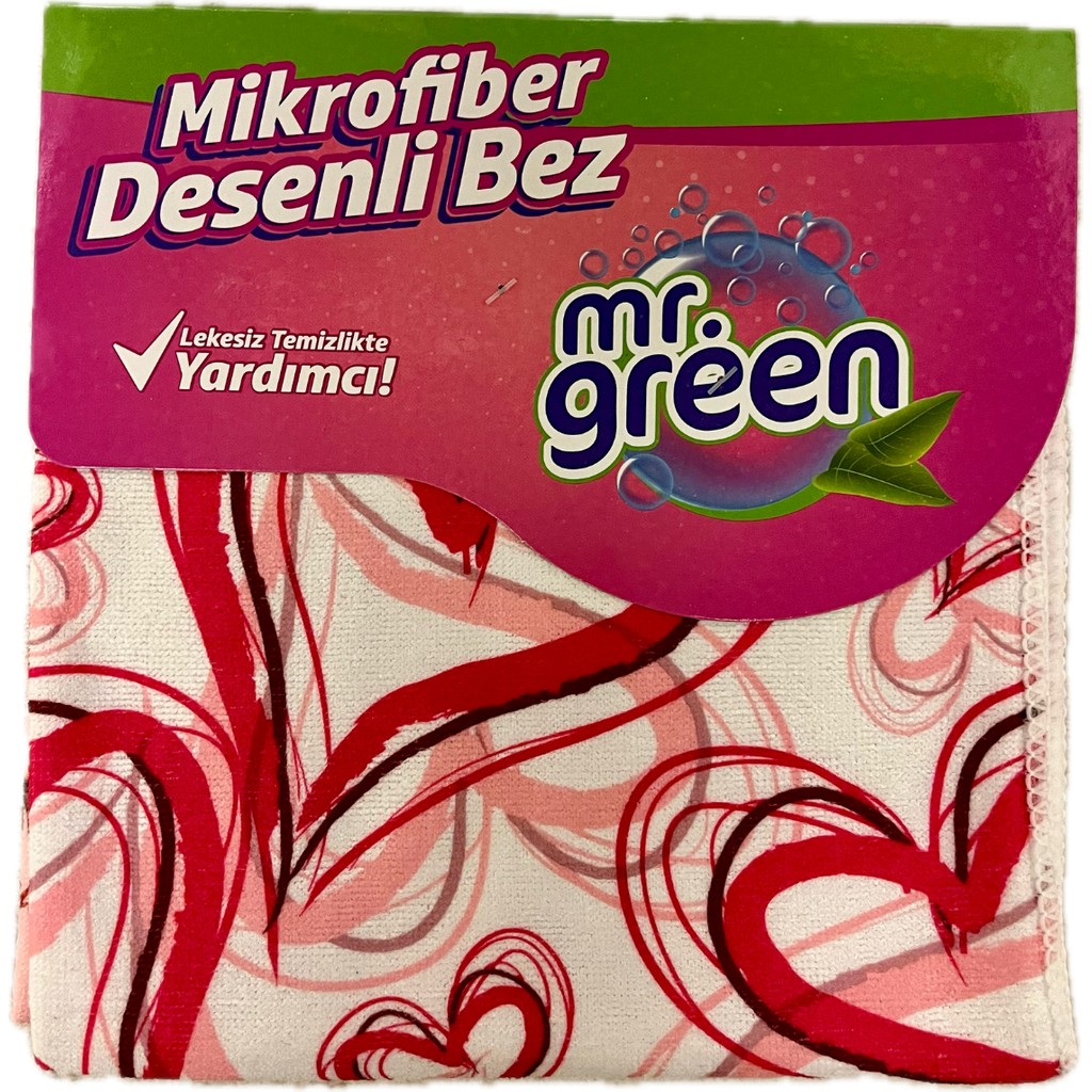 Mr. Green Mikrofiber Desenli Temizlik Bezi 40X40 cm 3 Lü Paket Deterjan ve Temizlik Ürünleri Fiyatı