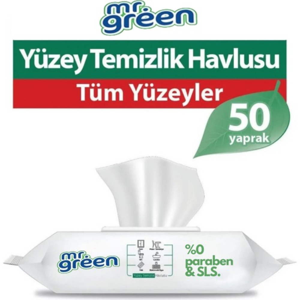 Mr. Green Yüzey Temizlik Havlusu 50 Yaprak Bebek Bakım Fiyatı