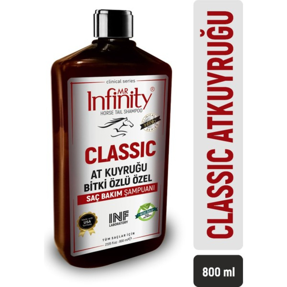 Mr Infinity Clasic Horse Tail - At Kuyruğu Bitki Özlü Şampuan 800 ml (Dökülme Karşıtı ) Şampuan ve Saç Kremi Fiyatı
