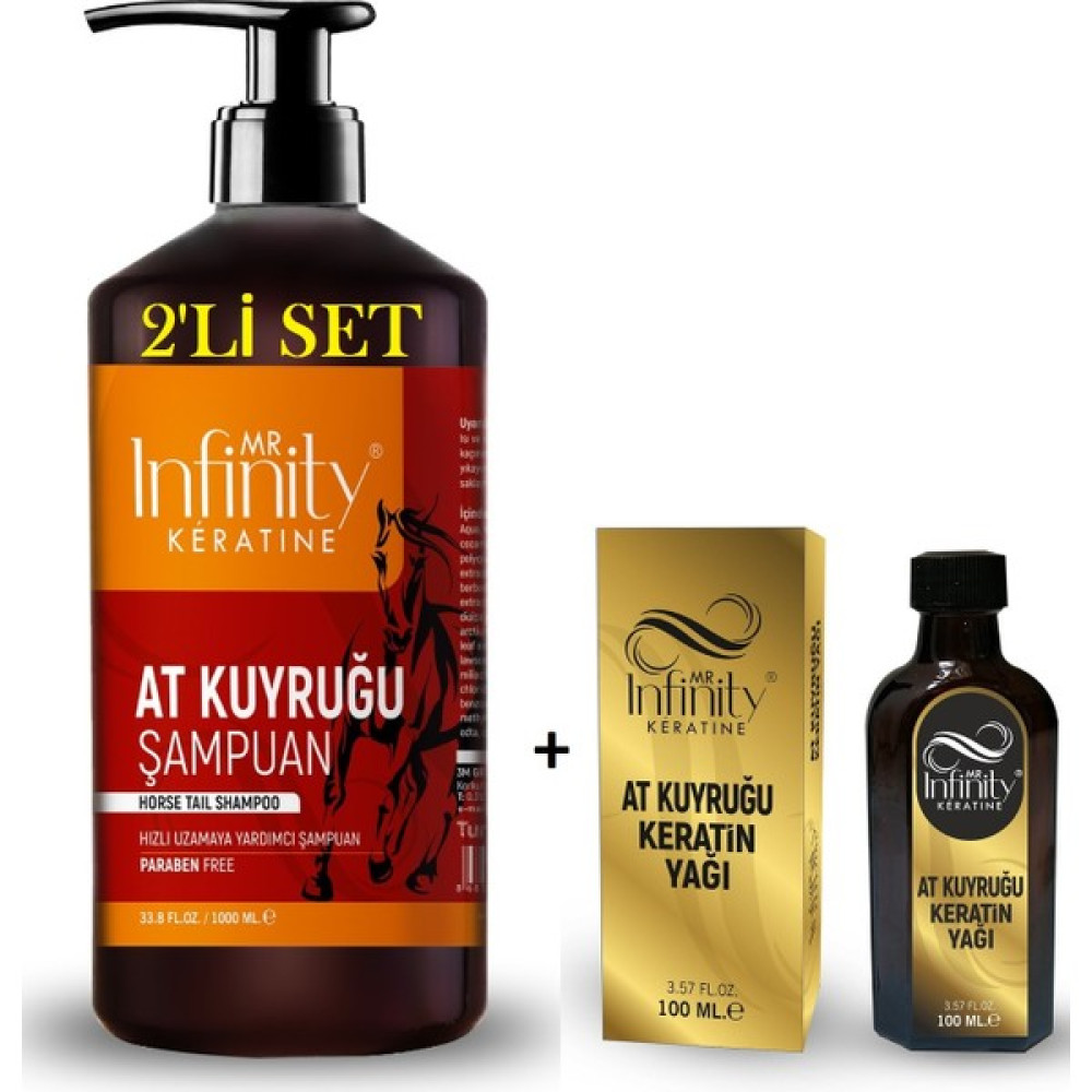 Mr İnfinity Infinity Exp At Kuyruğu Şampuan + At Kuyruğu Yağı Serum 100 ml Şampuan ve Saç Kremi Fiyatı