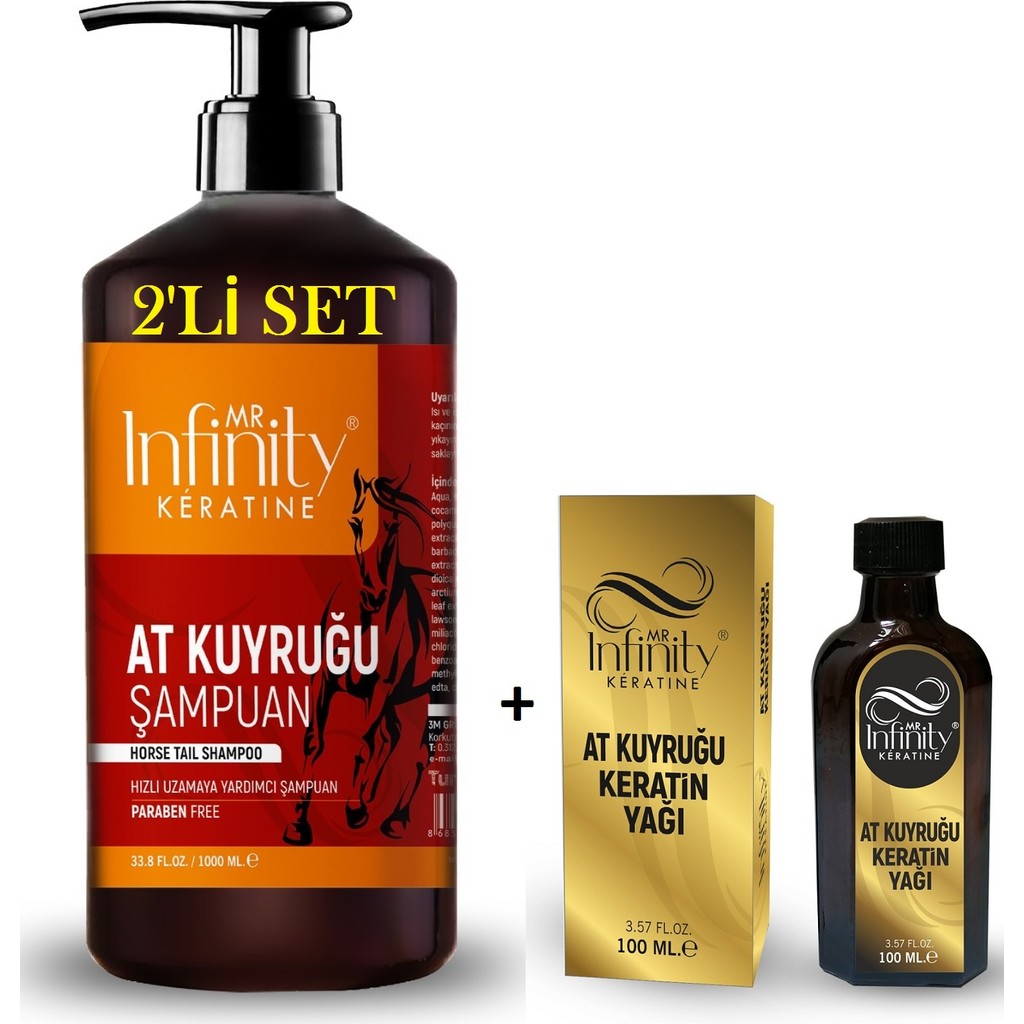 Mr İnfinity Infinity Exp At Kuyruğu Şampuan + At Kuyruğu Yağı Serum 100 ml Evcil Hayvan Ürünleri Fiyatı