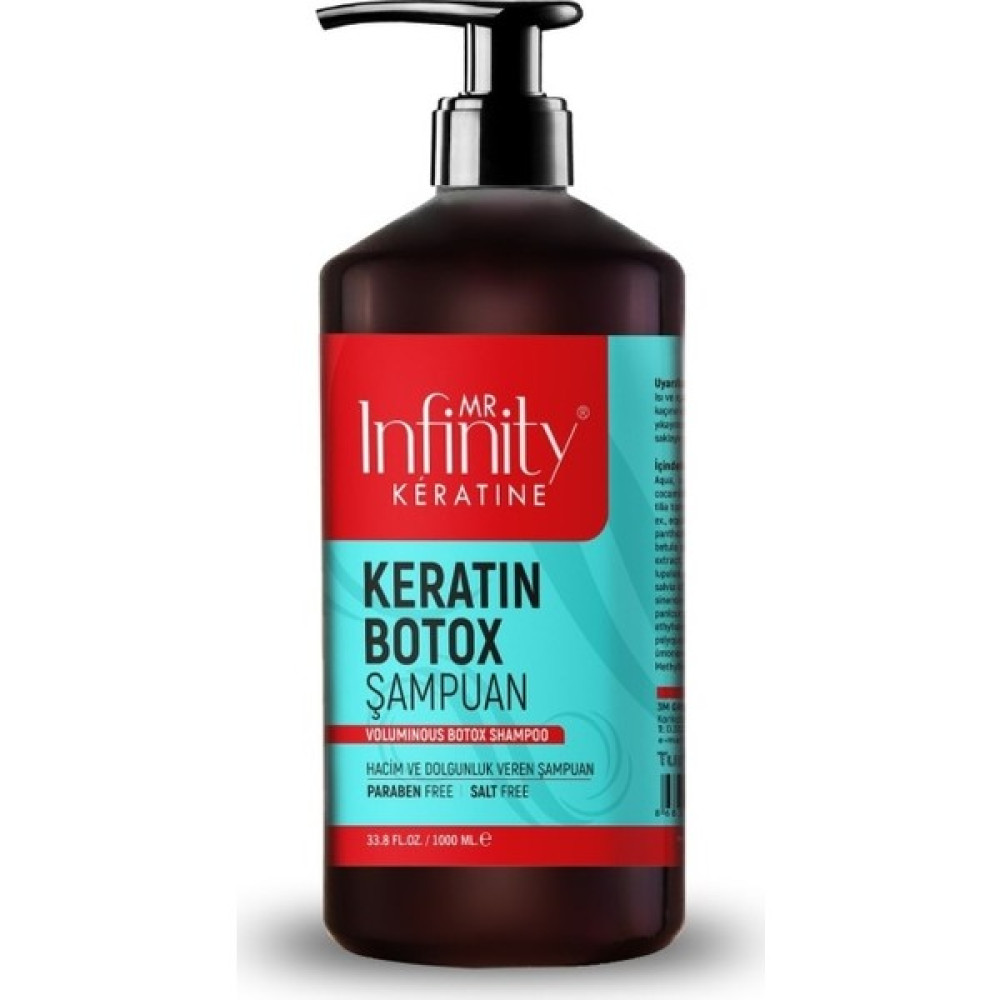 Mr Infinity Keratin Botox Infinity Expert Keratin Botox Şampuan 1000 ml Şampuan ve Saç Kremi Fiyatı
