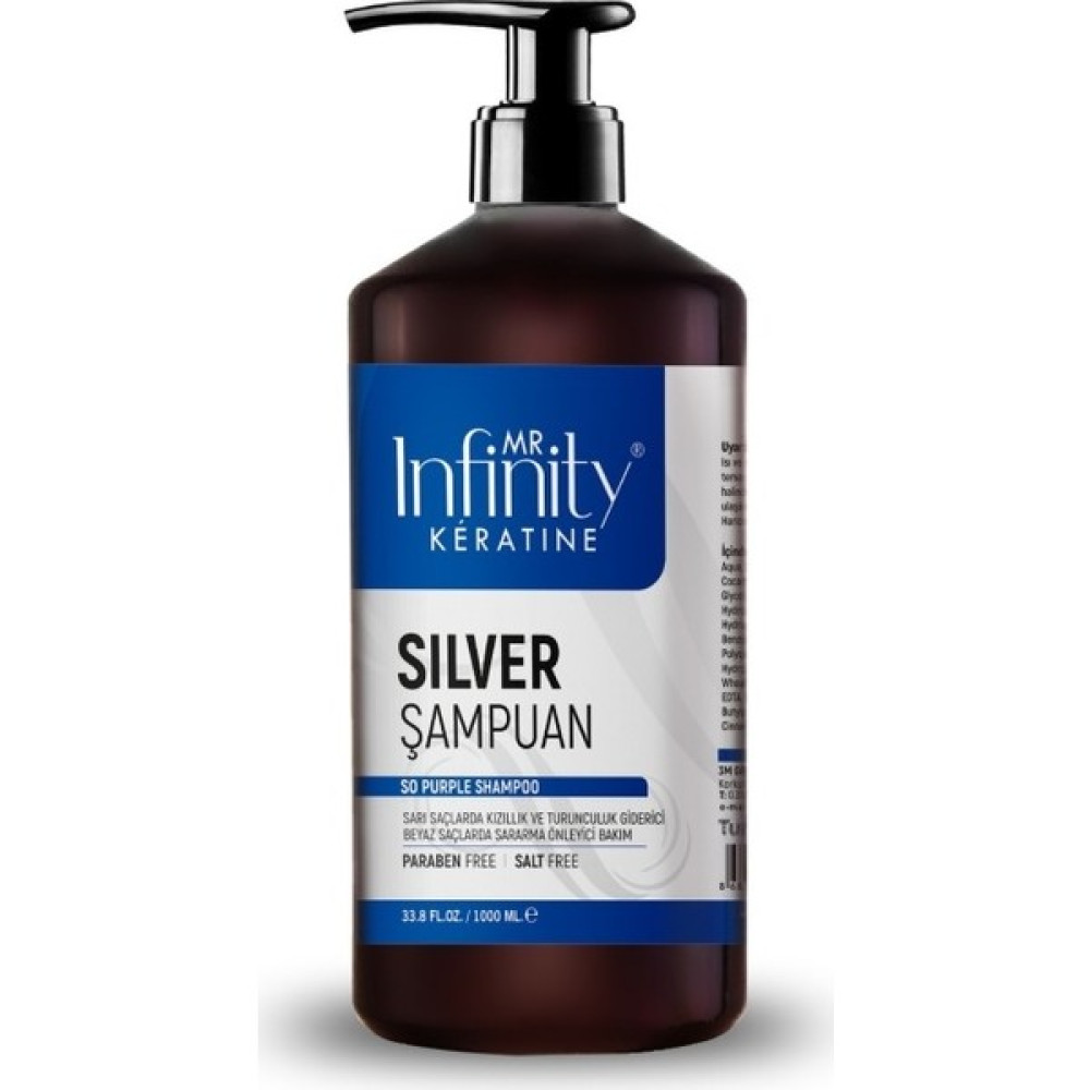 Mr Infinity Silver Mor Şampuan 1000 ml Şampuan ve Saç Kremi Fiyatı