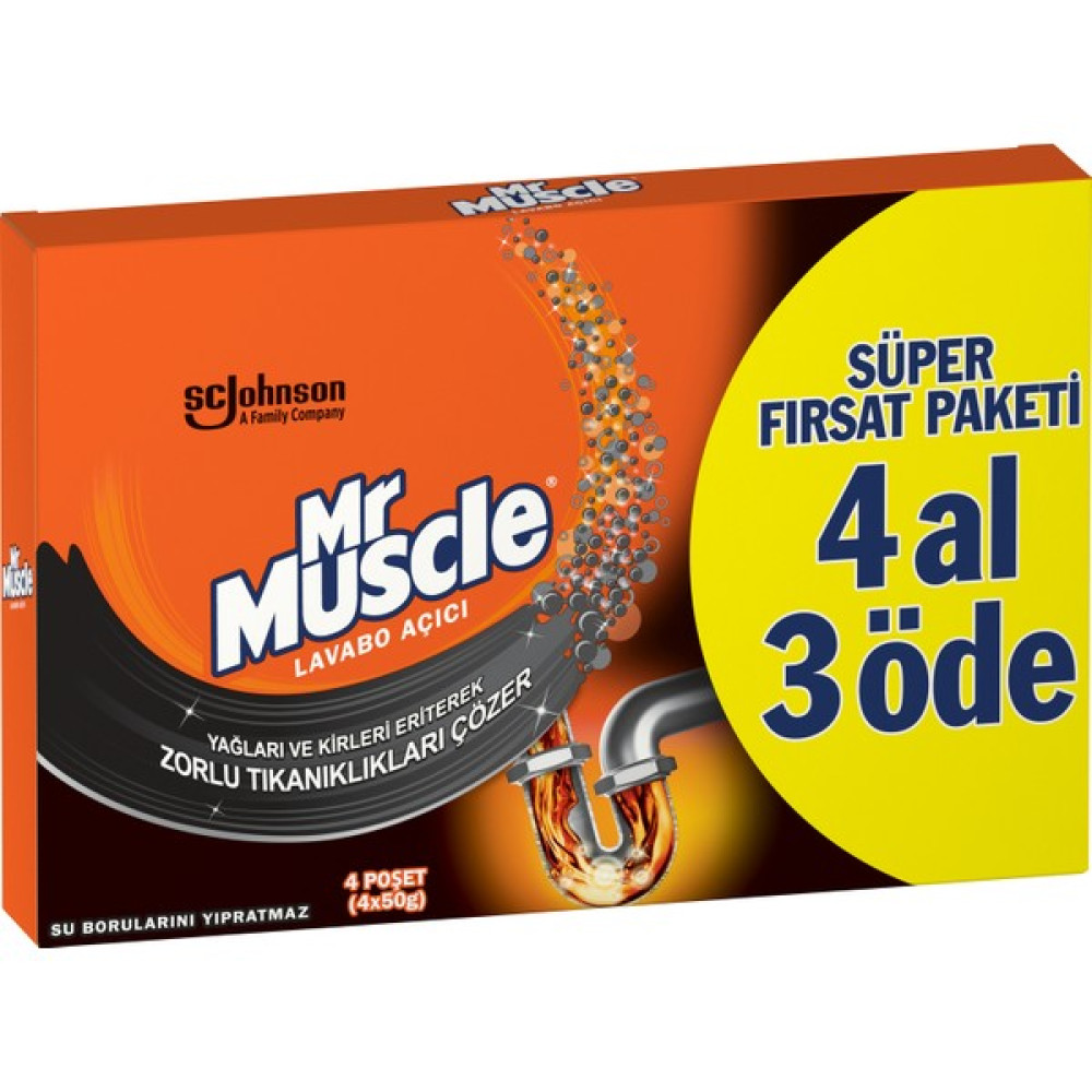 Mr Muscle Granül Lavabo Açıcı 4 Al 3 Öde - 200 gr Temizlik Malzemeleri Fiyatı