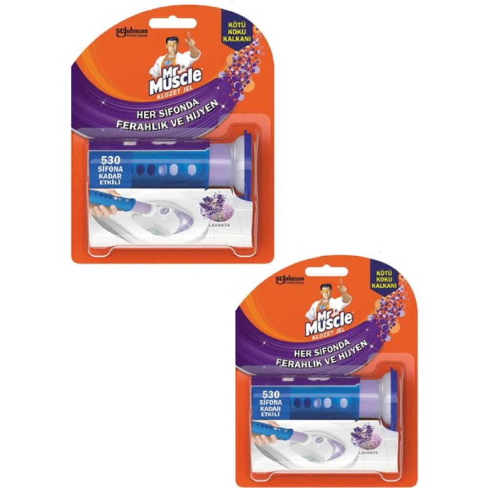 Mr. Muscle Klozet Jel Blok, Tuvalet Temizleyici, Lavanta, 36G x 2 Adet Temizlik Malzemeleri Fiyatı