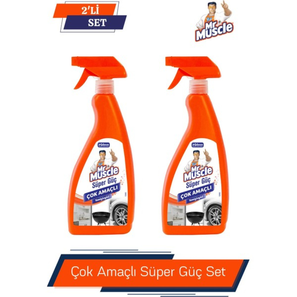 Mr. Muscle Süper Güç Çok Amaçlı Temizleyici 750 ml 2'li Set Oto Boyaları Fiyatı