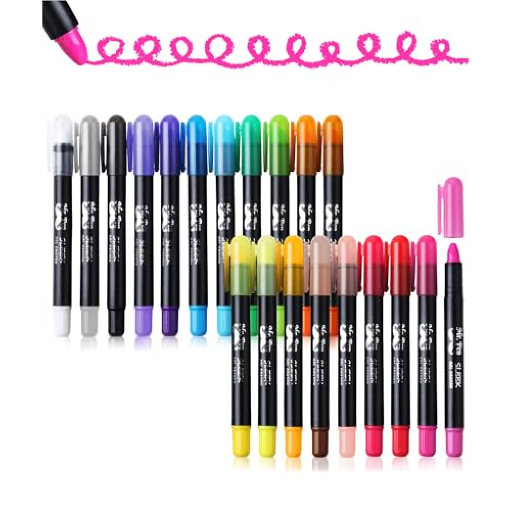 Mr. Pen- Washable Gel Crayons, 20 Pack, Twistable Crayons, Non-Toxic, Crayons for Kids, Twist Crayons, Kids Crayons, Crayons for Adult Coloring Books, Adult Crayons, Coloring Crayons, Color Crayons