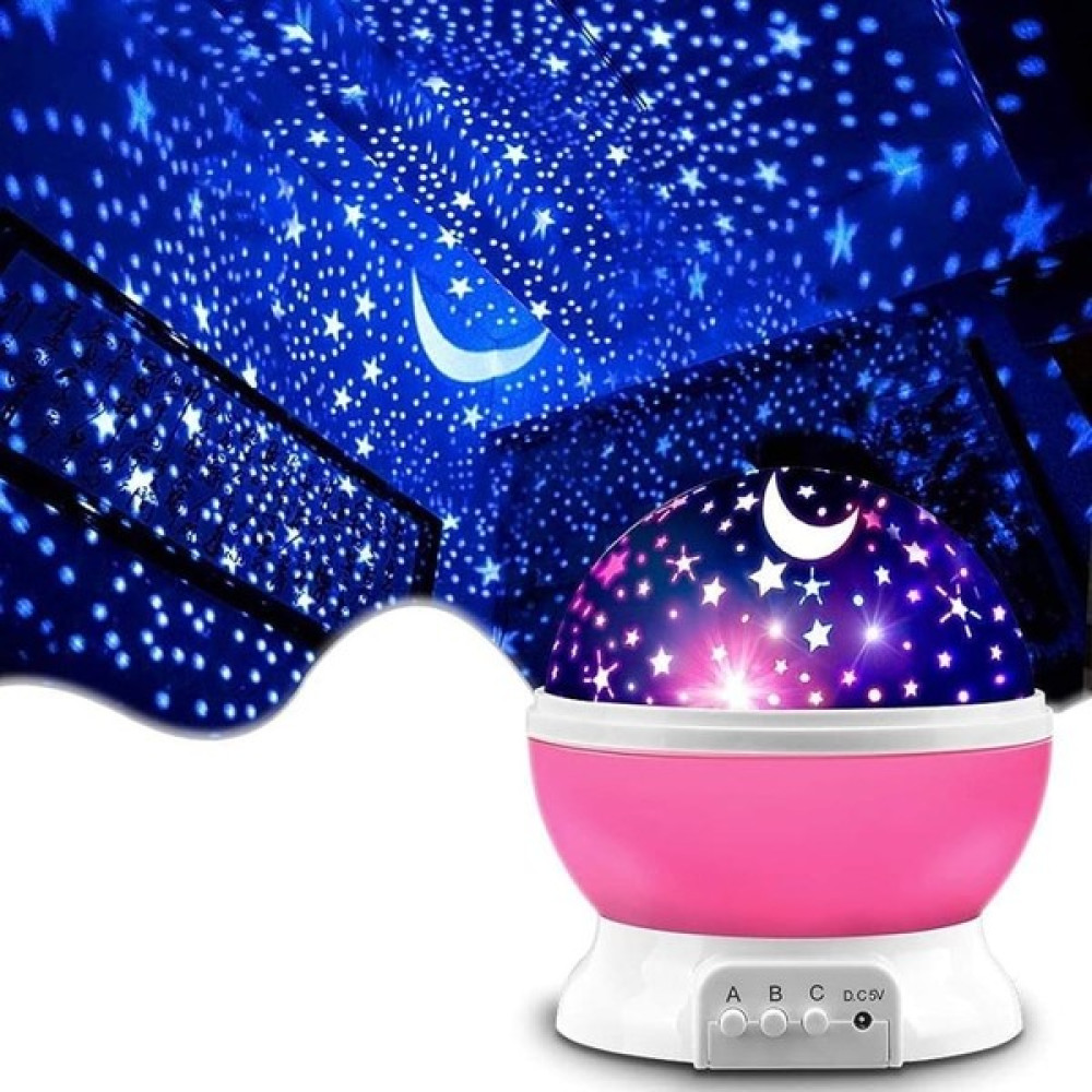 MR Shopping Renkli Yıldızlı Gökyüzü Projeksiyon Gece Lambası - Pembe Gece Lambası Fiyatı