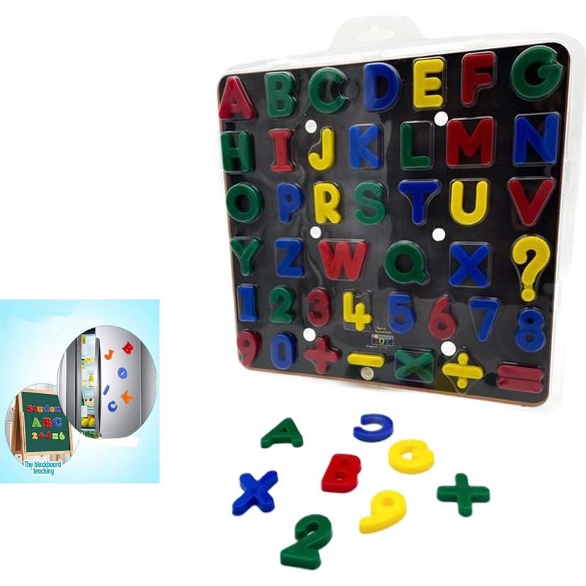 Mr Toy 42 Parça Mıknatıslı Plastik Harf Rakam Işaret Seti (26 Harf + 10 Rakam + 6 Işaret) Mıknatıslı Set Diğer Fiyatı