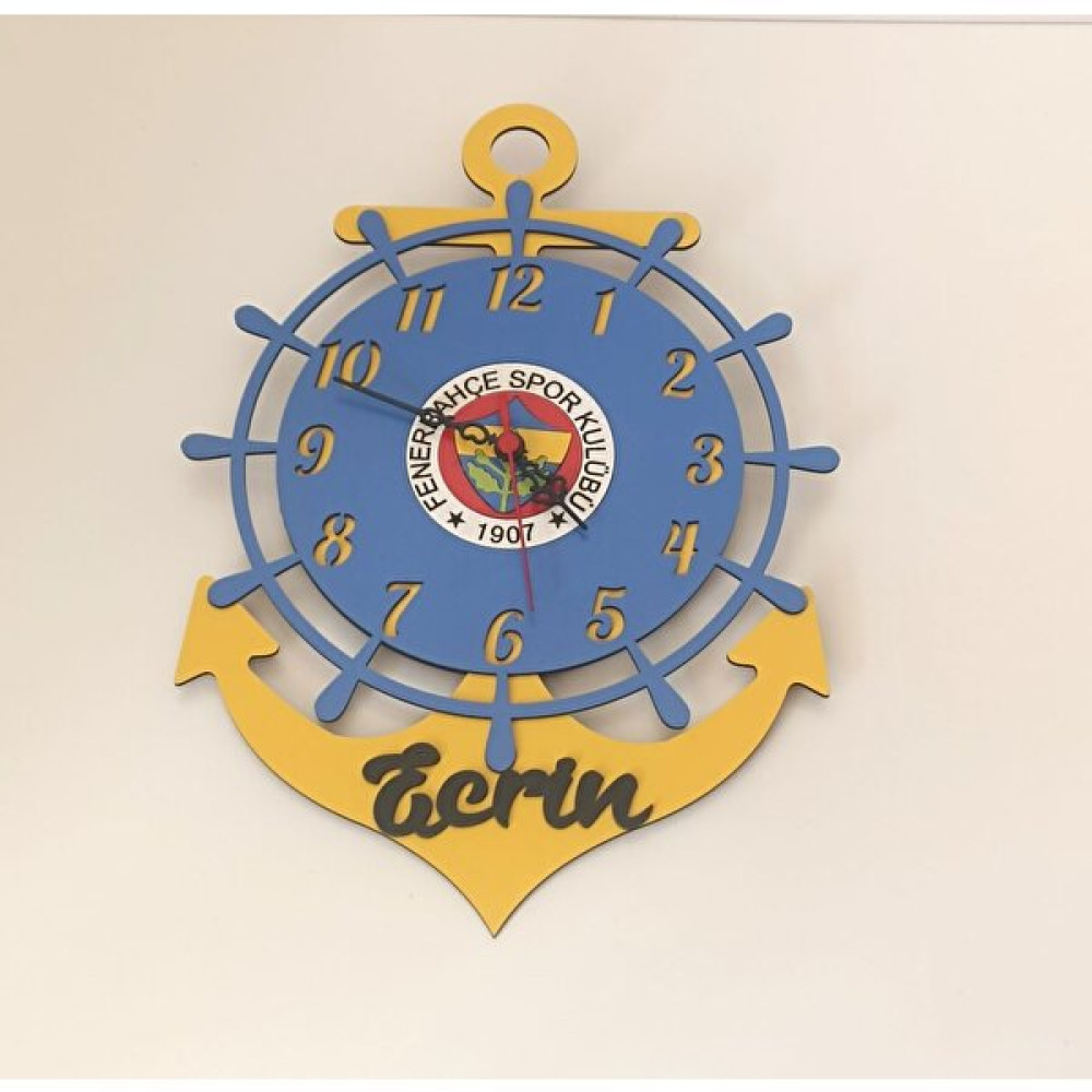 Mrc Hediye Sepeti Duvar Saati Fenerbahçe Kişiye Özel Dekoratif Saat Fiyatı