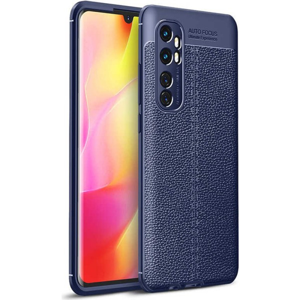 MRC İletişim Xiaomi Mi Note 10 Lite Deri Görünümlü Ultra Koruyucu Silikon Kılıf - Lacivert Cep Telefonu Kılıfı Fiyatı