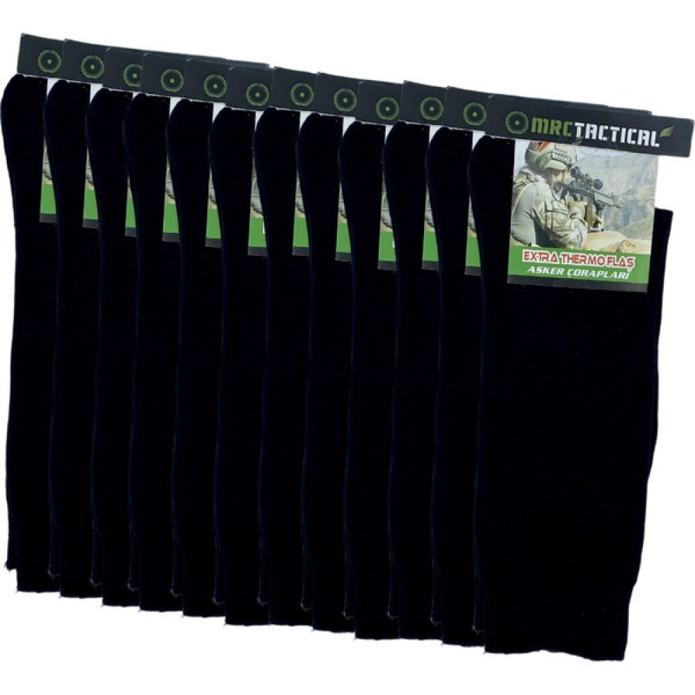 Mrc Tactical Askeri Çorap Siyah Renk 12'li Havacı Kütahya Çorap (Outdoor) Fiyatı
