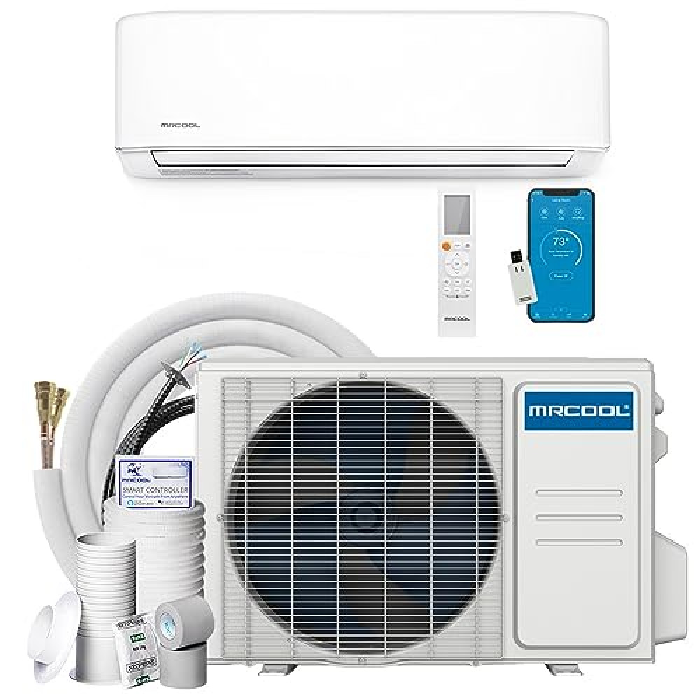 MrCool Easy Pro 12k BTU 18 SEER Ductless Heat Pump Split System - DIY Mini Split w/ 16ft Lineset Klimalar Fiyatı