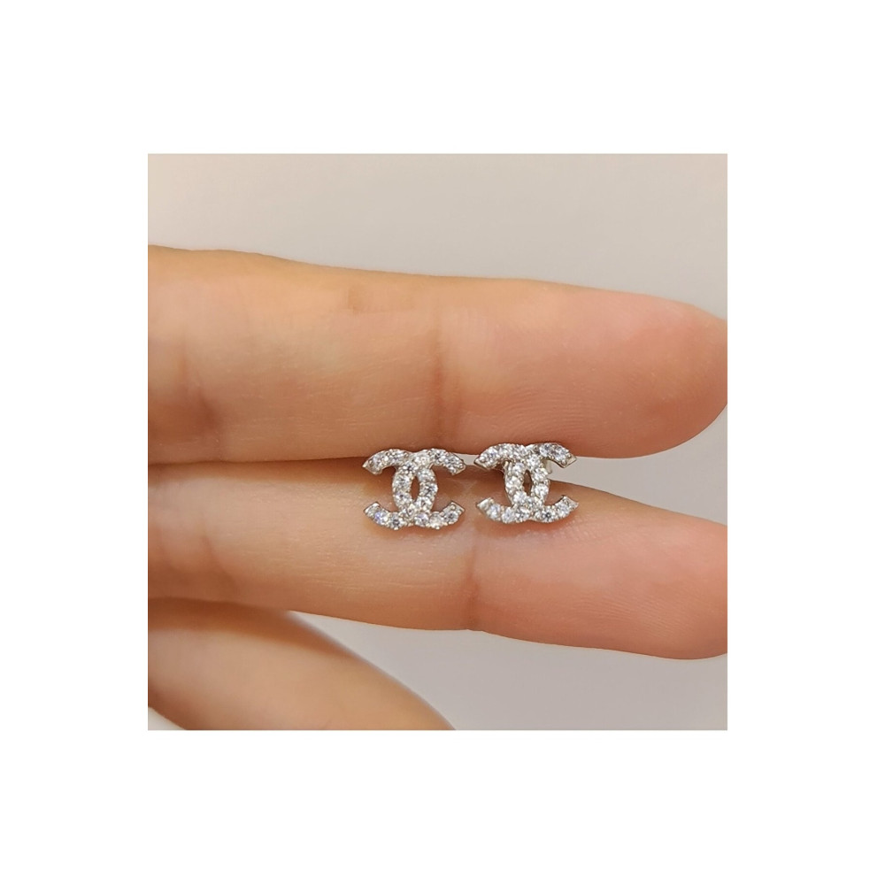 MRK Zirkon Taşlı Rodyum Kaplama Mini Silver Küpe 2 Beden Bijuteri Küpe Fiyatı
