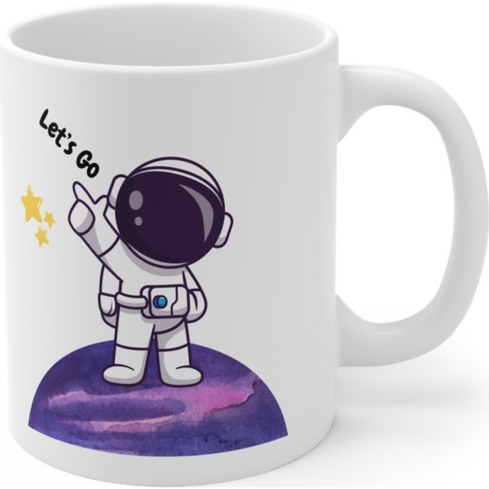 Mrn Home Mrn - Astronot Baskılı Yazılı Kupa Bardak/mug Cup Yazılı Baskılı Kupa Bardak Baskılı Mrn Tasarım - 1 Adet - Beyaz - 330 ml Fincan / Bardak / Kahve Takımı Fiyatı