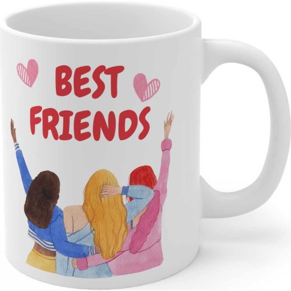 Mrn Home Mrn - Best Friends/en Iyi Arkadaş Baskılı Yazılı Kupa Bardak/mug Cup Yazılı Baskılı Kupa Bardak Baskılı Mrn Tasarım - 1 Adet - Beyaz - 330 ml Fincan / Bardak / Kahve Takımı Fiyatı