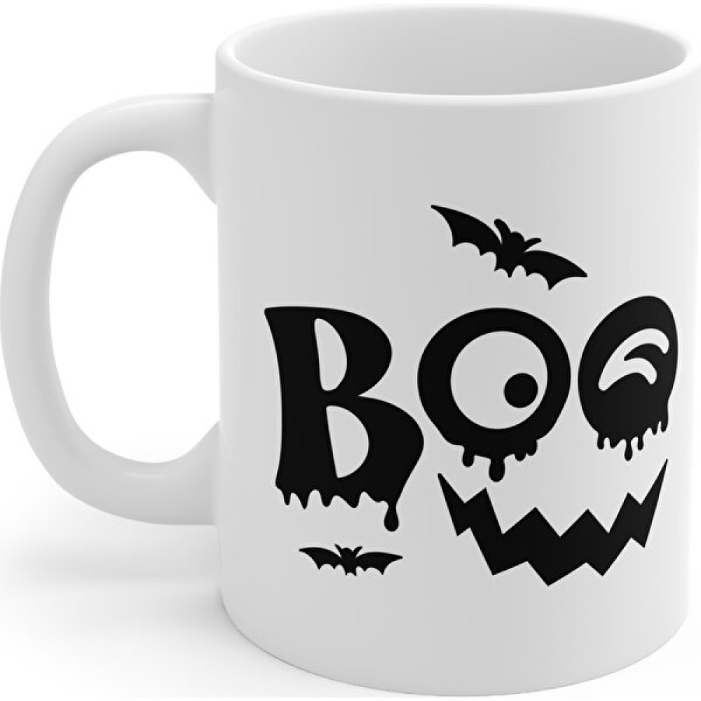 Mrn Home Mrn - Halloween Baskılı Yazılı Kupa Bardak/mug Cup Yazılı Baskılı Kupa Bardak Baskılı Mrn Tasarım - 1 Adet - Beyaz - 330 ml Fincan / Bardak / Kahve Takımı Fiyatı