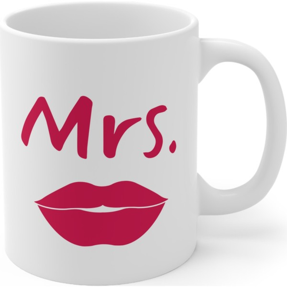 Mrn Home Mrn - Mrs. Kadın/bayan Baskılı Yazılı Kupa Bardak/mug Cup Yazılı Baskılı Kupa Bardak Baskılı Mrn Tasarım - 1 Adet - Beyaz - 330 ml Fincan / Bardak / Kahve Takımı Fiyatı