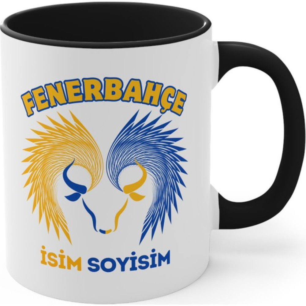 Mrn Tasarım Boğa Temalı Kişiye Özel Fenerbahçe Kupa Bardak Fb Kupa Bardak Özel Tasarım - Siyah Fincan / Bardak / Kahve Takımı Fiyatı