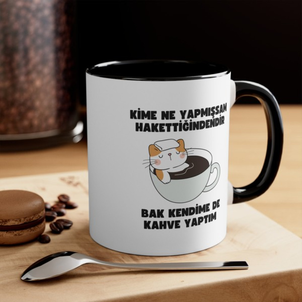 Mrn Tasarım Kime Ne Yapmışsam Hakettiğindendir Yazılı Baskılı Kupa Bardak Renkli Saplı Kupa Bardak Içi Renkli/mug Cup Yazılı Baskılı Yazılı Kupa Ba... Fincan / Bardak / Kahve Takımı Fiyatı