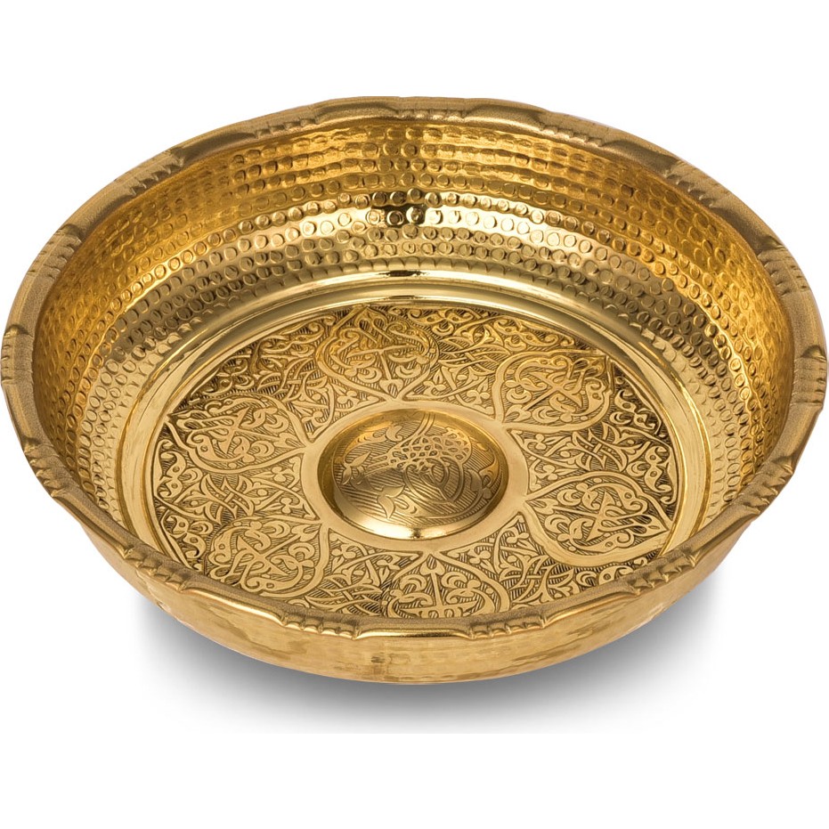 Mrs Bakır - Hamam Tası 18 cm Makine Işleme Altın Diğer Fiyatı