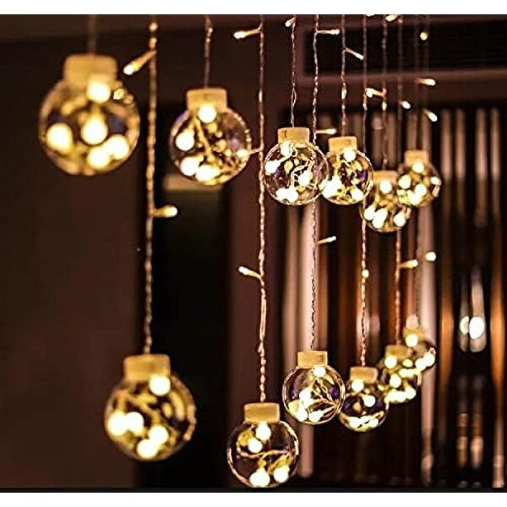 Mrs Shopping Mr Top Perde LED Işık 8 Modlu Animasyonlu 12 Saçaklı ve 2,7 Metre Gün Işığı Dekoratif LED Aydınlatma - Şeffaf - 270 cm Led Aydınlatmalar Fiyatı