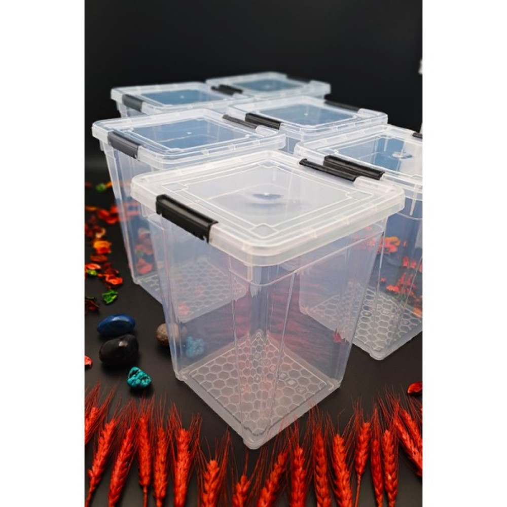 MRS Store Erzak Bakliyat Saklama Kabı Kiler Box 6 'lı Set Lüks Şık Kutu ( 4 Litre ) Çeyiz Seti 12 Parça Saklama Kapları Fiyatı