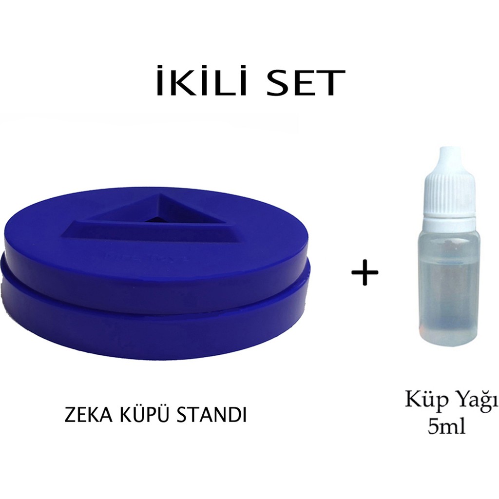 Mrs Toys Zeka Küpü Standı Rubik Küp Standı Küp Tutucu Sehpa Zeka Küp Yağı ( Lube )Ikili Set - Mavi Diğer Fiyatı