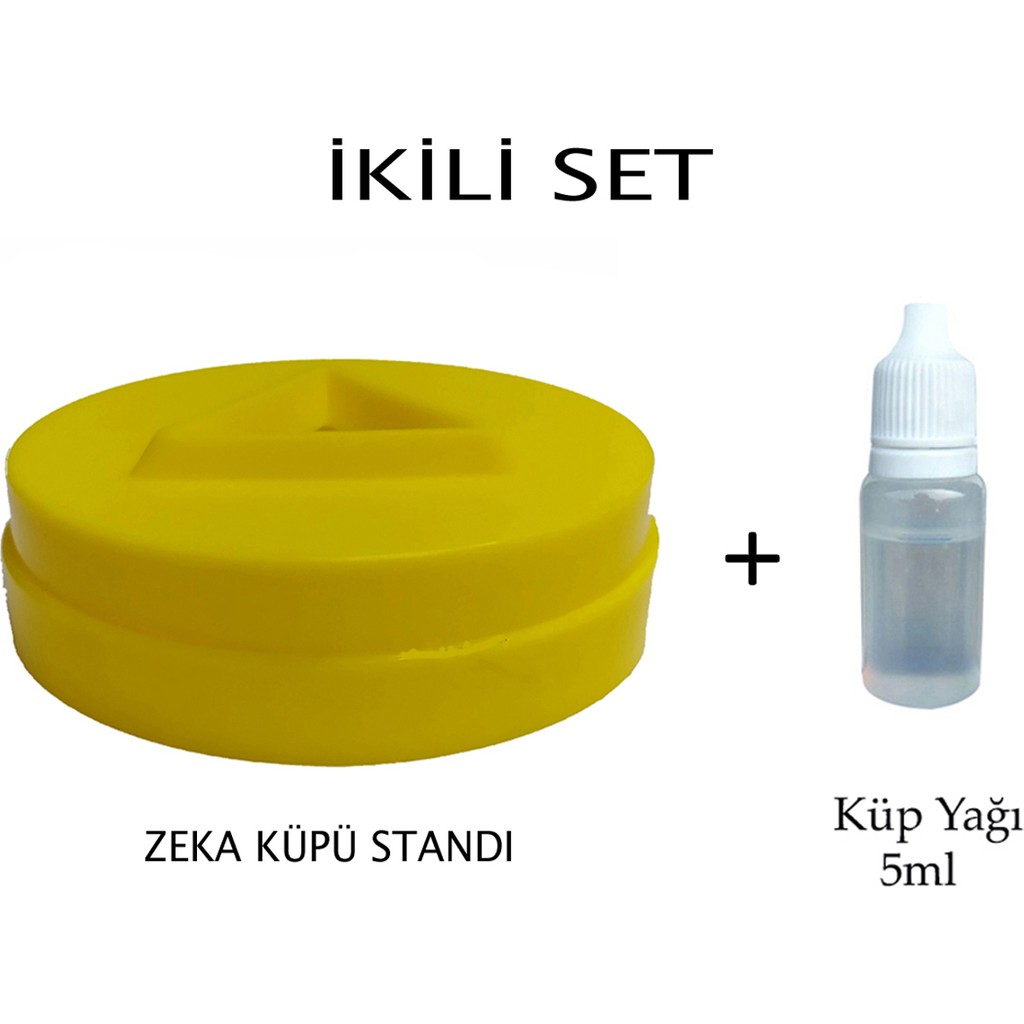 Mrs Toys Zeka Küpü Standı Rubik Küp Standı Küp Tutucu Sehpa Zeka Küp Yağı ( Lube )Ikili Set - Sarı Diğer Fiyatı