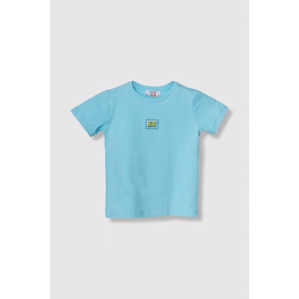 MRS&KIDS Hero Erkek Çocuk Nakışlı Bisiklet Yaka %100 Pamuk Tişört Erkek Çocuk T-shirt Fiyatı