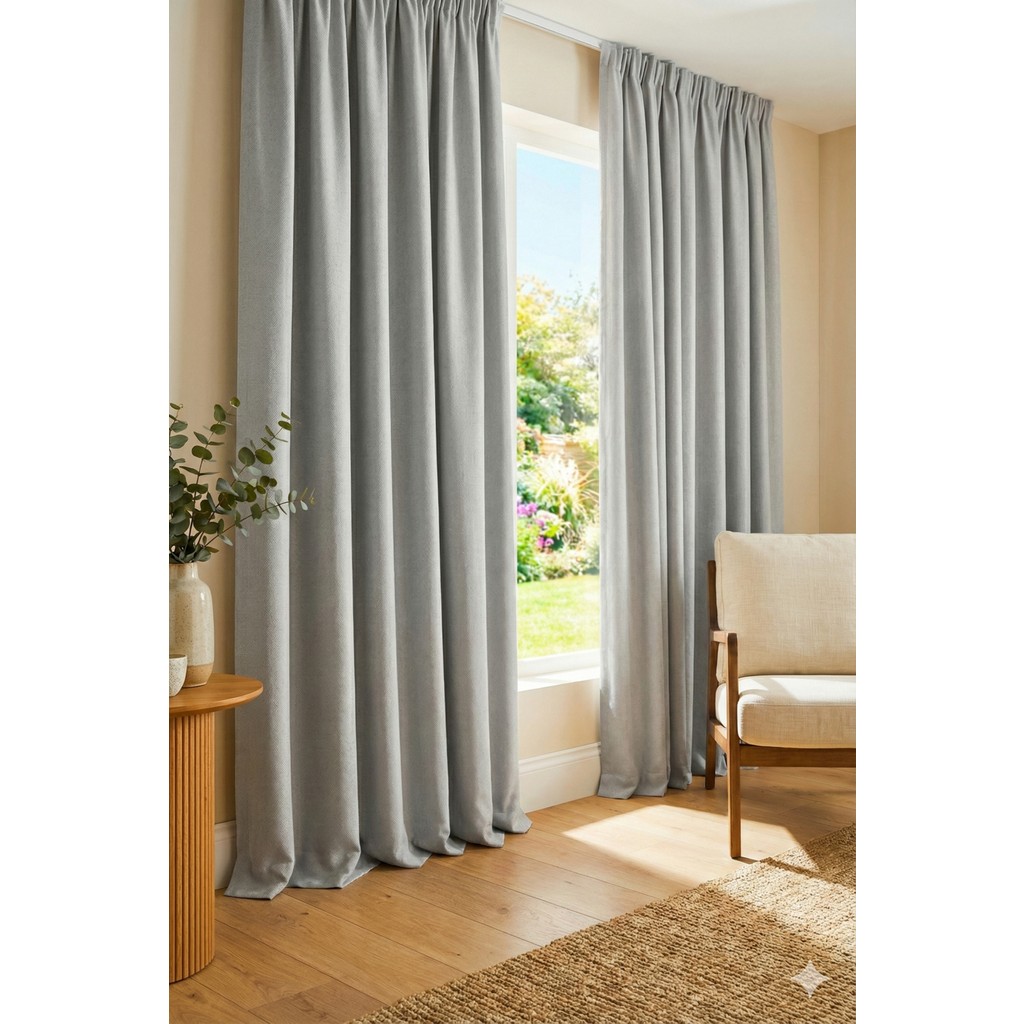 Mr.Stock Fon Perde Işık Geçirmez Blackout Güneşlik Tek Parça - Gri - 145 x 230 cm Perde Fiyatı