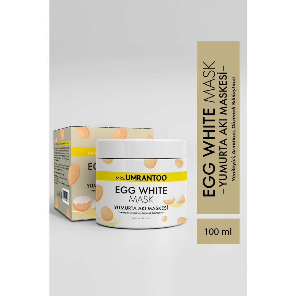 MRS.UMRANTOO Egg White Pore Mask Gözenek Sıkılaştırıcı Ve Siyah Nokta Arındırıcı Yumurta Akı Maskesi Cilt ve Yüz Bakımı Fiyatı