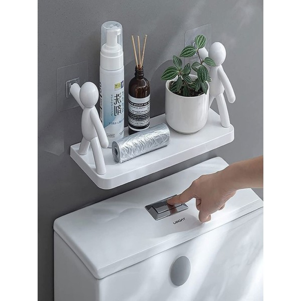 Mrt Bilişim Banyo Rafı Çöp Adam Dekoratif Kendinden Yapışkanlı Banyo Düzenleyici Banyo Askısı 2 kg Kapasite Banyo Askılık Fiyatı