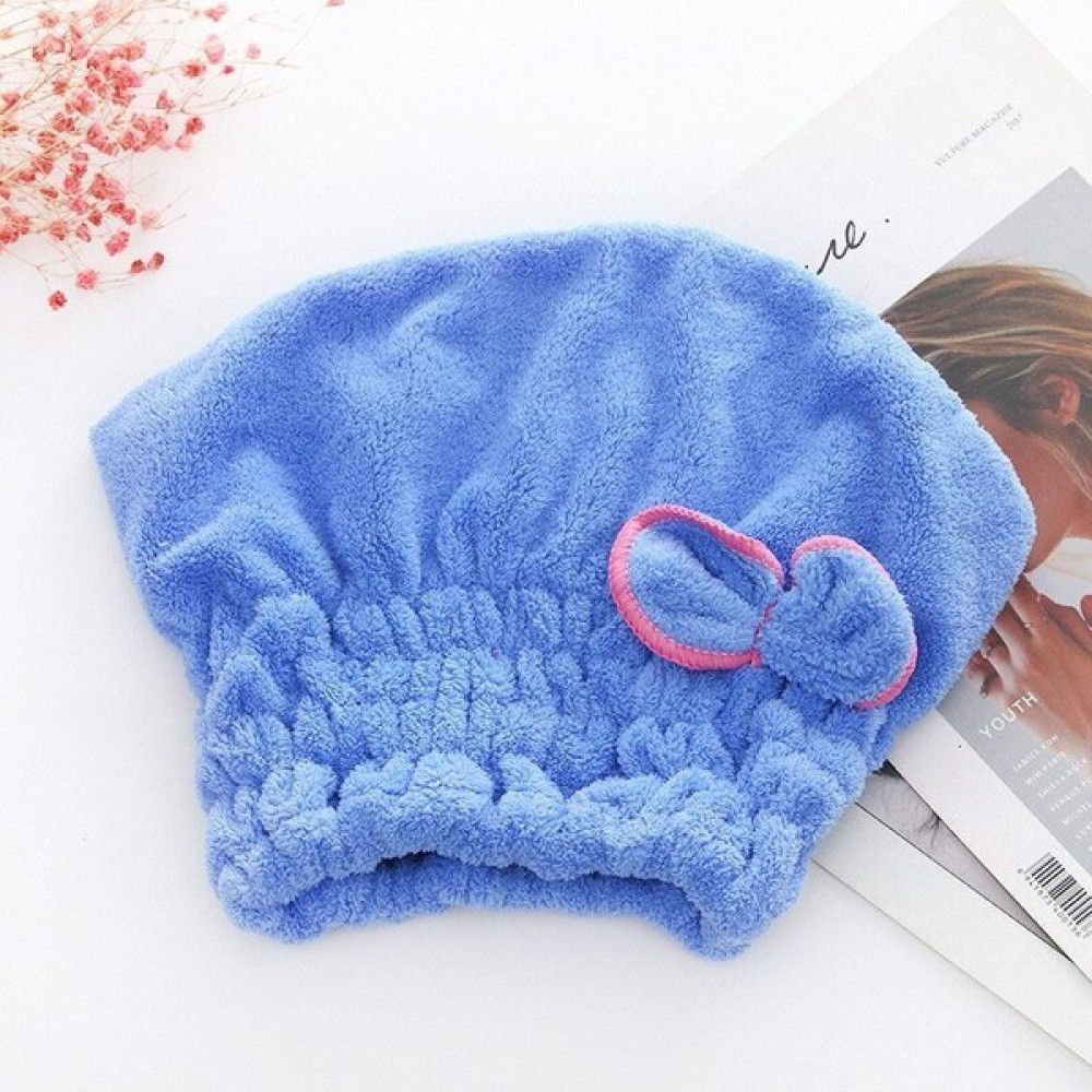 Mrt Bilişim Mikrofiber Saç Kurulama Bonesi Saç Havlusu Çok Amaçlı Emici Baş Havlusu Saç Bornozu 1 Adet - 25 x 25 cm - Mavi Banyo Havlusu Fiyatı