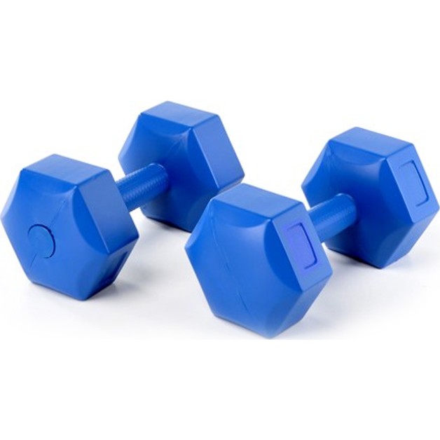 Mrtspor Köşeli Plastik Dambıl Set Kutuda Çift - Mavi - 2 x 6 kg Dambıllar & El / Ayak Ağırlıkları Fiyatı