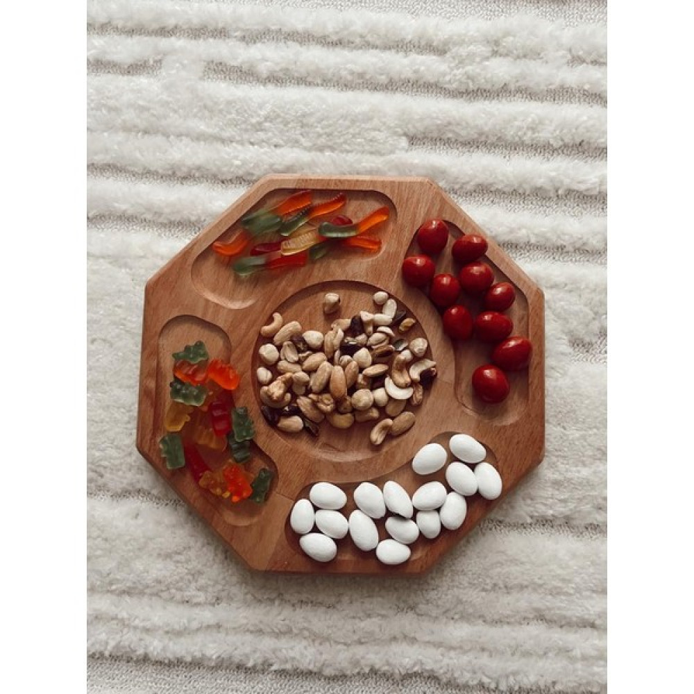 Msay Ahşap Sunumluk 5 Bölmeli - 29 x 29 cm Mutfak Gereçleri Fiyatı
