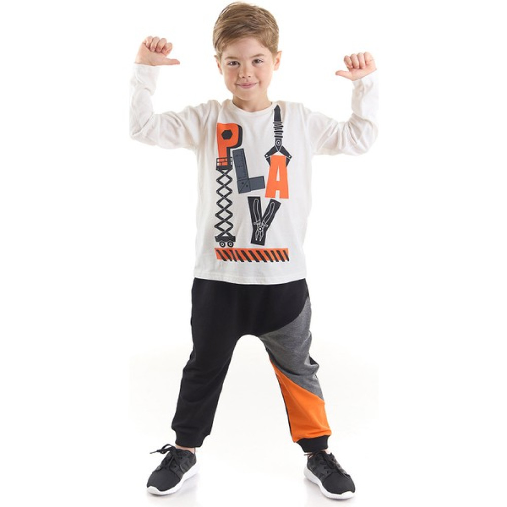 MSHB&G Harfler Erkek Çocuk T-Shirt Pantolon Takım Erkek Çocuk Giyim Takımı Fiyatı
