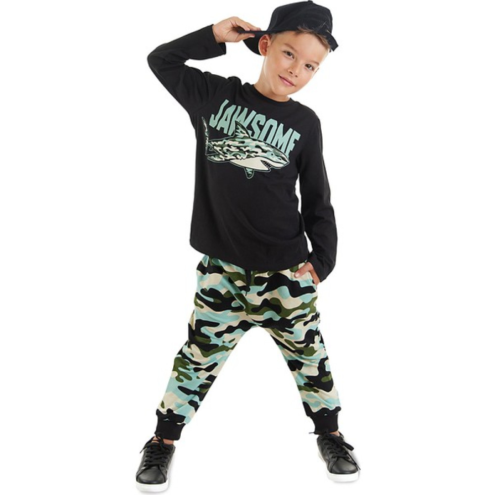 MSHB&G Jawsome Erkek Çocuk T-Shirt Pantolon Takım Erkek Çocuk Giyim Takımı Fiyatı