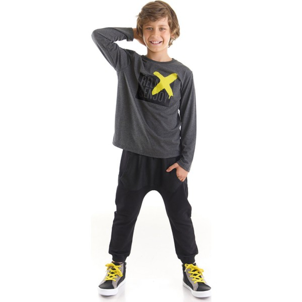 MSHB&G Relax & Enjoy Erkek Çocuk T-Shirt Pantolon Takım Erkek Çocuk Giyim Takımı Fiyatı