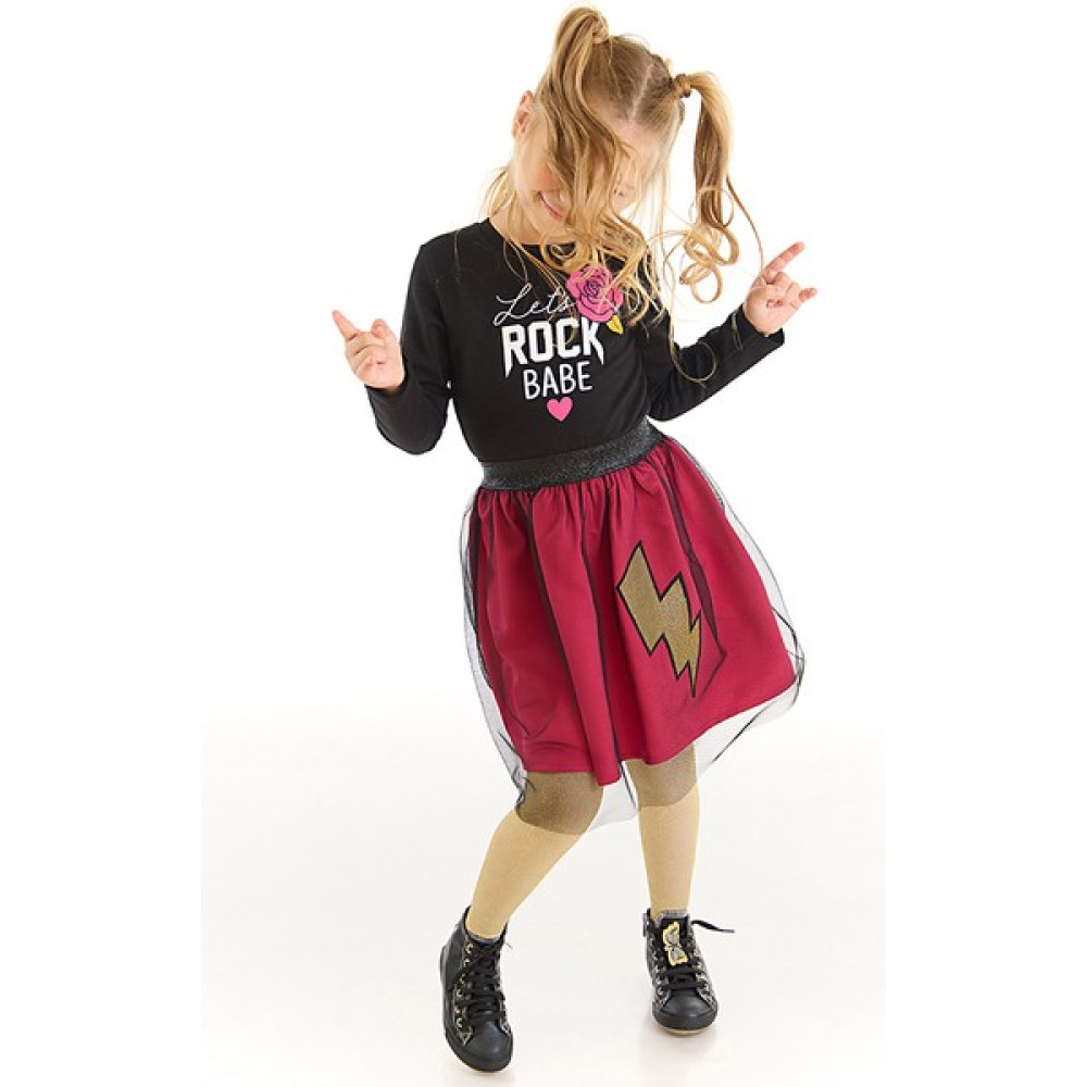 MSHB&G Rock Babe Kız Çocuk Tüllü Elbise Kız Çocuk Elbise Fiyatı