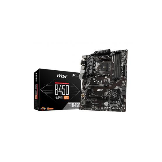 MSI B450-A PRO MAX AM4 DDR4 3466(OC) VGA DVI HDMI M.2 USB3.1 ATX Anakart