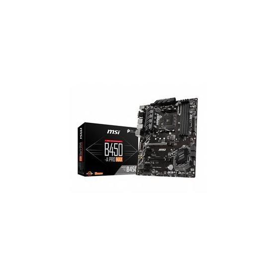 MSI B450-A PRO MAX AM4 DDR4 3466(OC) VGA DVI HDMI M.2 USB3.1 ATX Anakart Anakart Fiyatı
