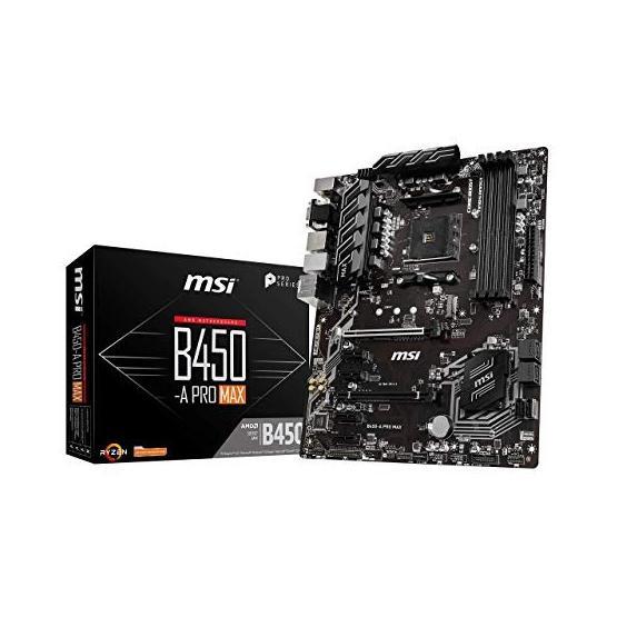 MSI B450-A PRO MAX AM4 DDR4 3466(OC) VGA DVI HDMI M.2 USB3.1 ATX Anakart