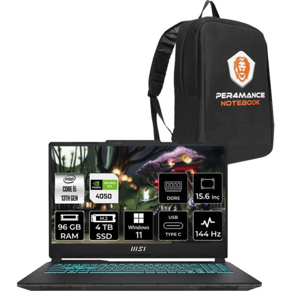 Msı Cyborg 15 Intel Core I5 13420H 96GB 4tb SSD RTX4050/6GB 15.6" Fhd 144Hz W11P Taşınabilir Bilgisayar & Per4 Çanta A13VE1478XTRP420 Oto Boyaları Fiyatı
