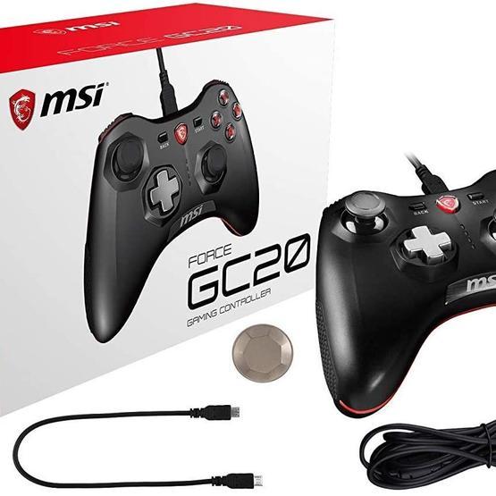 MSI Force GC20 Android 4.1 ve Ustu Uyumlu Cift Titresim Motorlu USB 2.0 Baglantili Gamepad PC Konsol