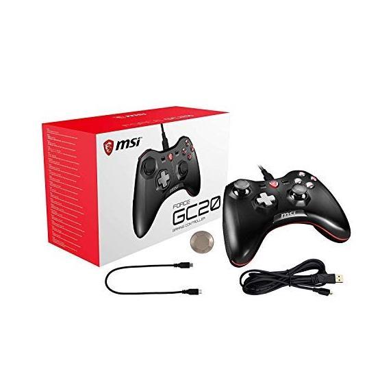 MSI Force GC20 Android 4.1 ve Ustu Uyumlu Cift Titresim Motorlu USB 2.0 Baglantili Gamepad PC Konsol