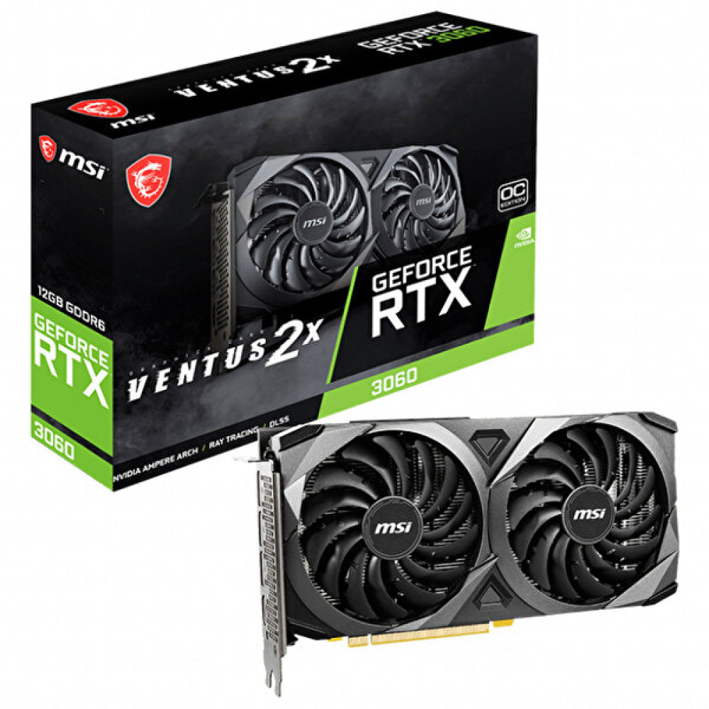 MSI GeForce RTX 3060 Ventus 2X OC 12 GB 192 bit Gddr8 PCI-Express X16 Ekran Kartı Ekran Kartları Fiyatı